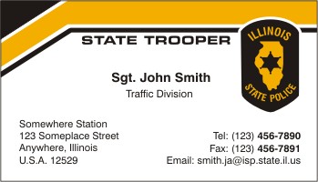 law enforcement business cards
